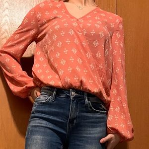 Retro wrangler floral blouse